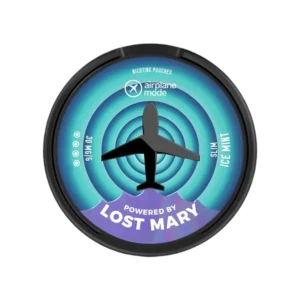 Ice Mint Airplane Mode Nicotine Pouches by Lost Mary