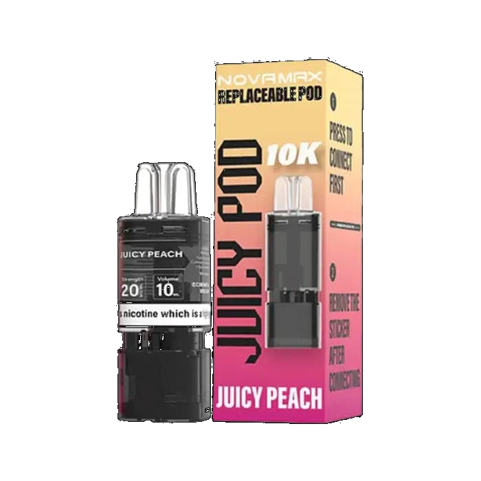 Juicy Pod Novamax 10K Prefilled Vape Pods + Refill Container - Image 4