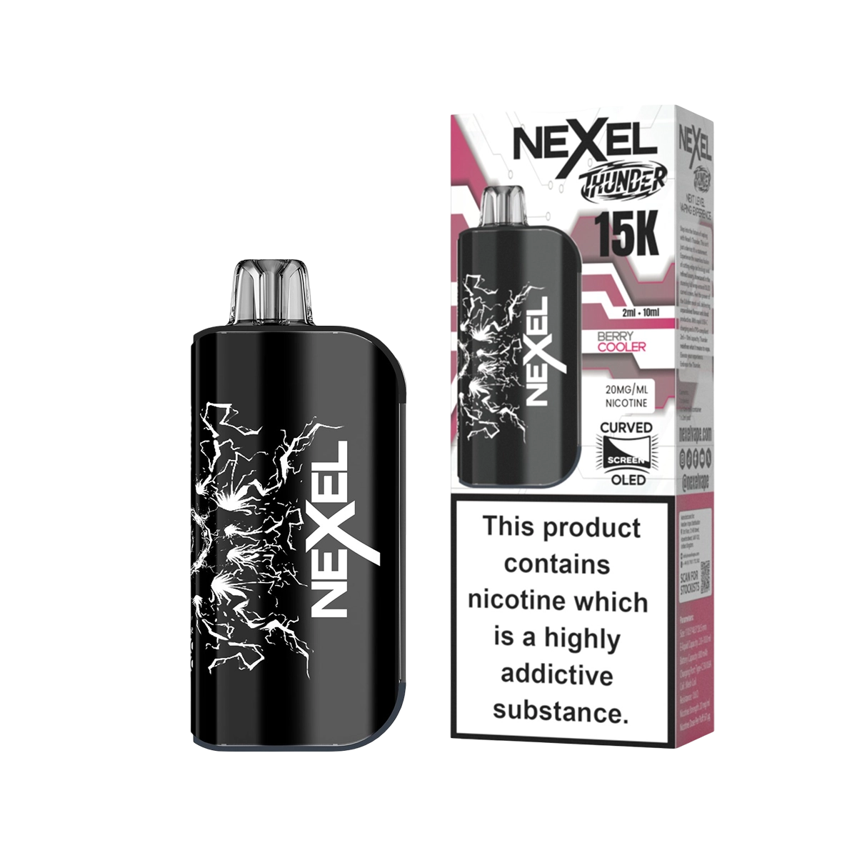 Nexel Thunder 15K Prefilled Pod Kit