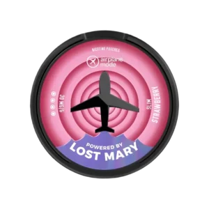 Strawberry Airplane Mode Nicotine Pouches by Lost Mary