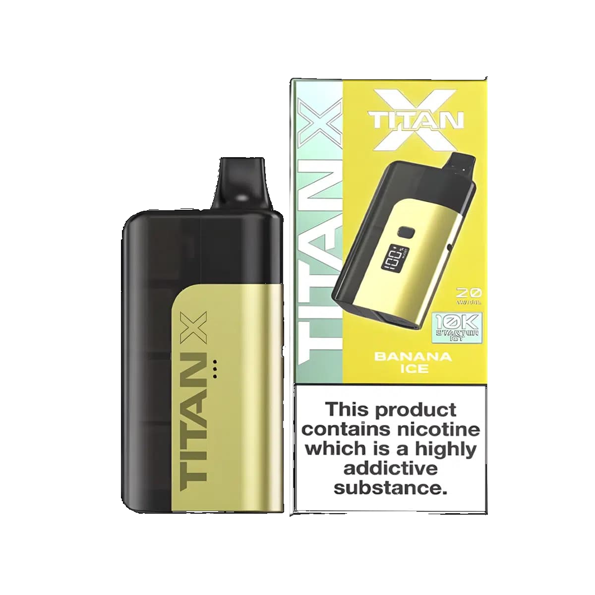 Titan X Prefilled Pod Vape Kit - 10,000 Puffs