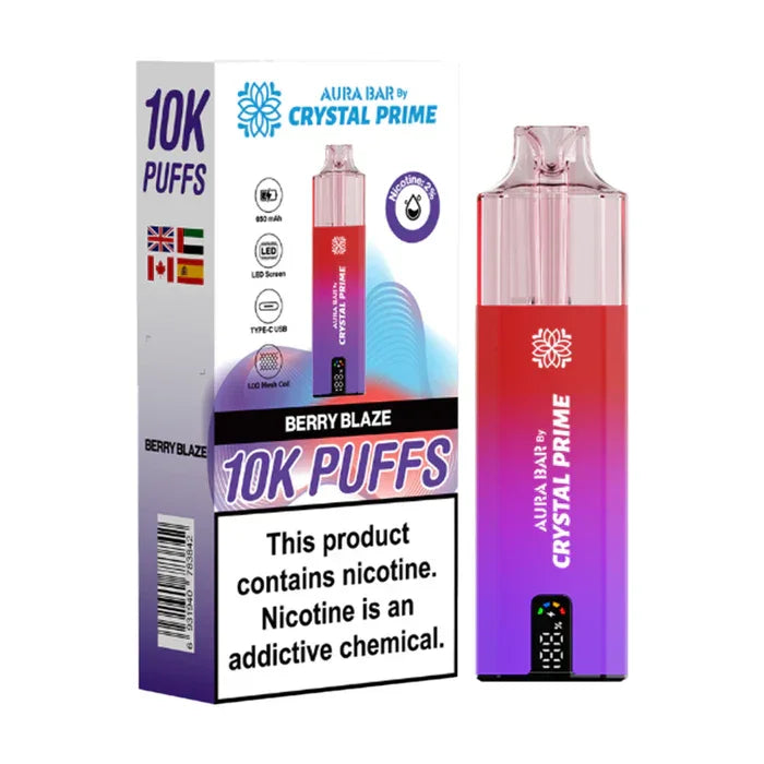 Crystal Prime 10000 Puffs Vape Aura Bar Pre-Filled Pod Kit - Image 2