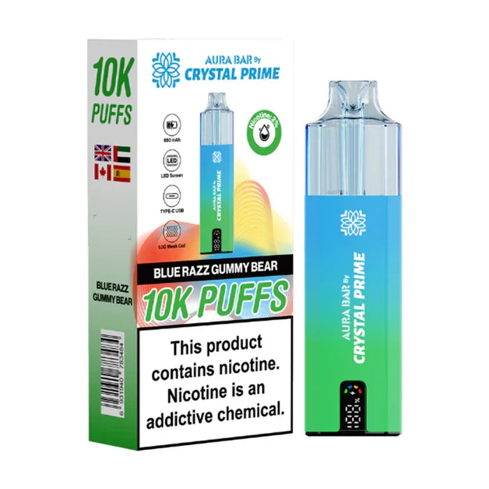 Crystal Prime 10000 Puffs Vape Aura Bar Pre-Filled Pod Kit - Image 4