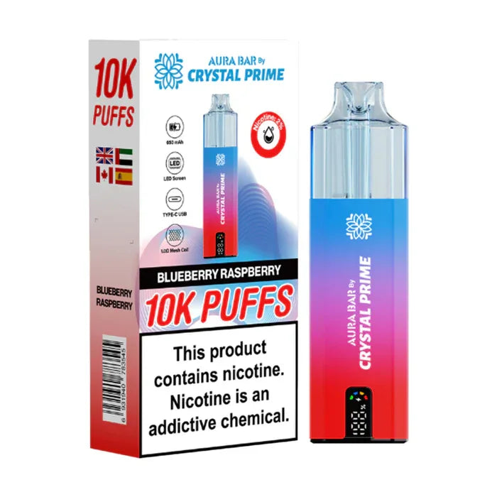 Crystal Prime 10000 Puffs Vape Aura Bar Pre-Filled Pod Kit - Image 6