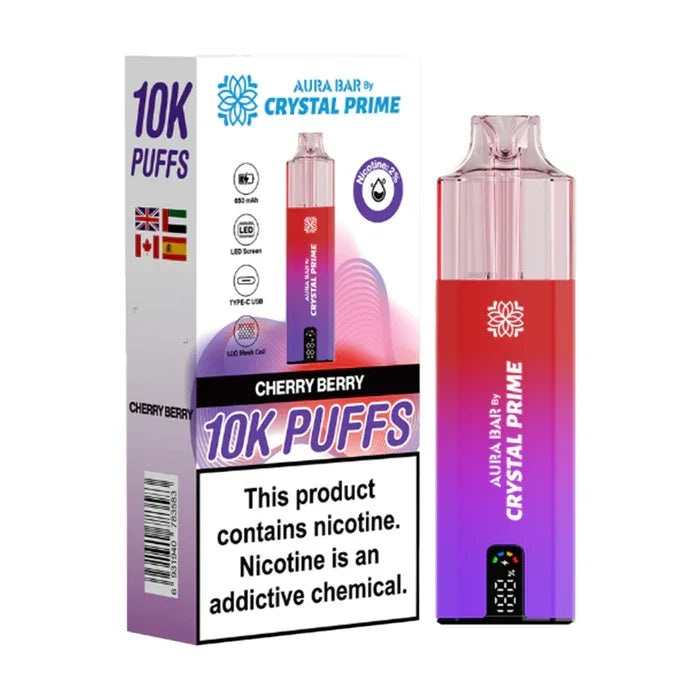 Crystal Prime 10000 Puffs Vape Aura Bar Pre-Filled Pod Kit - Image 8