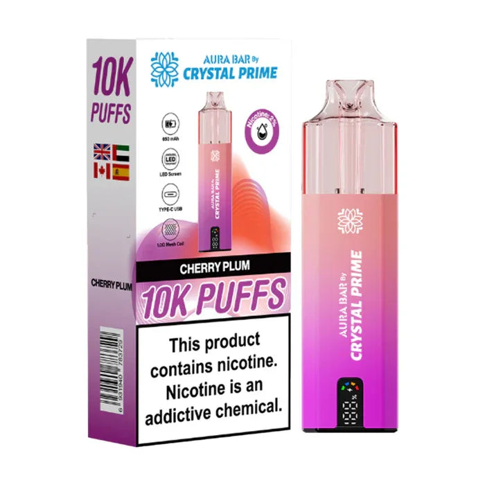 Crystal Prime 10000 Puffs Vape Aura Bar Pre-Filled Pod Kit - Image 9