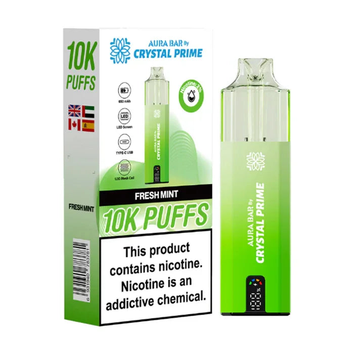 Crystal Prime 10000 Puffs Vape Aura Bar Pre-Filled Pod Kit - Image 11
