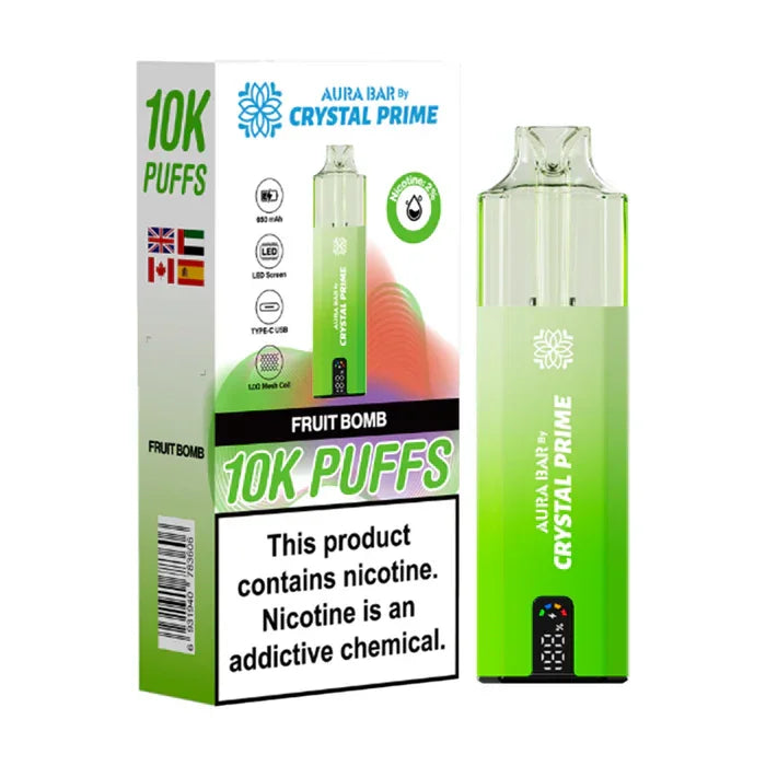 Crystal Prime 10000 Puffs Vape Aura Bar Pre-Filled Pod Kit - Image 12