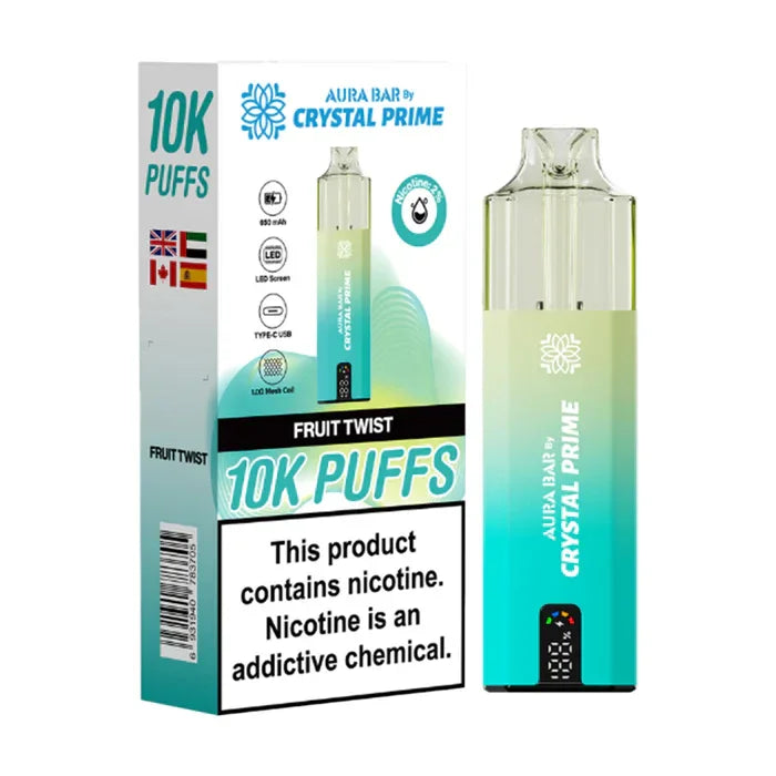 Crystal Prime 10000 Puffs Vape Aura Bar Pre-Filled Pod Kit - Image 13