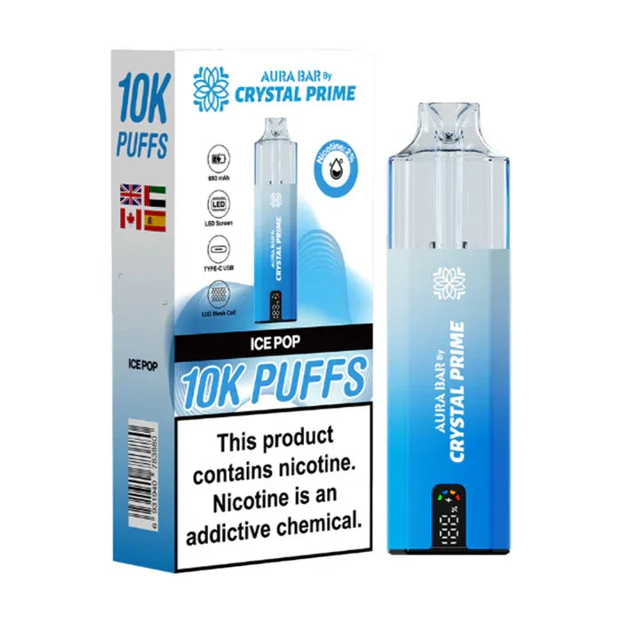 Crystal Prime 10000 Puffs Vape Aura Bar Pre-Filled Pod Kit - Image 14