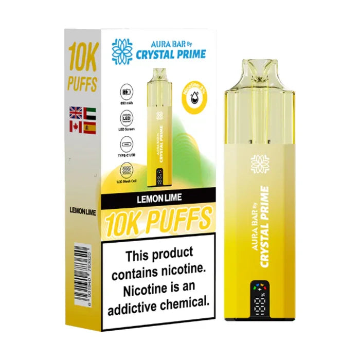 Crystal Prime 10000 Puffs Vape Aura Bar Pre-Filled Pod Kit - Image 15