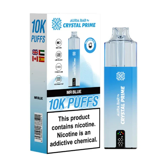 Crystal Prime 10000 Puffs Vape Aura Bar Pre-Filled Pod Kit - Image 16