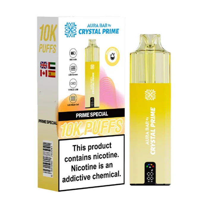 Crystal Prime 10000 Puffs Vape Aura Bar Pre-Filled Pod Kit - Image 17