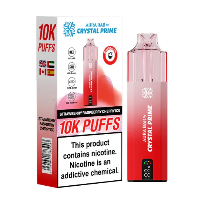 Crystal Prime 10000 Puffs Vape Aura Bar Pre-Filled Pod Kit - Image 22
