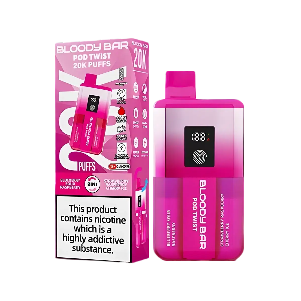 Bloody Bar Pod Twist 20K Vape Kit By Bloody Mary - Image 5