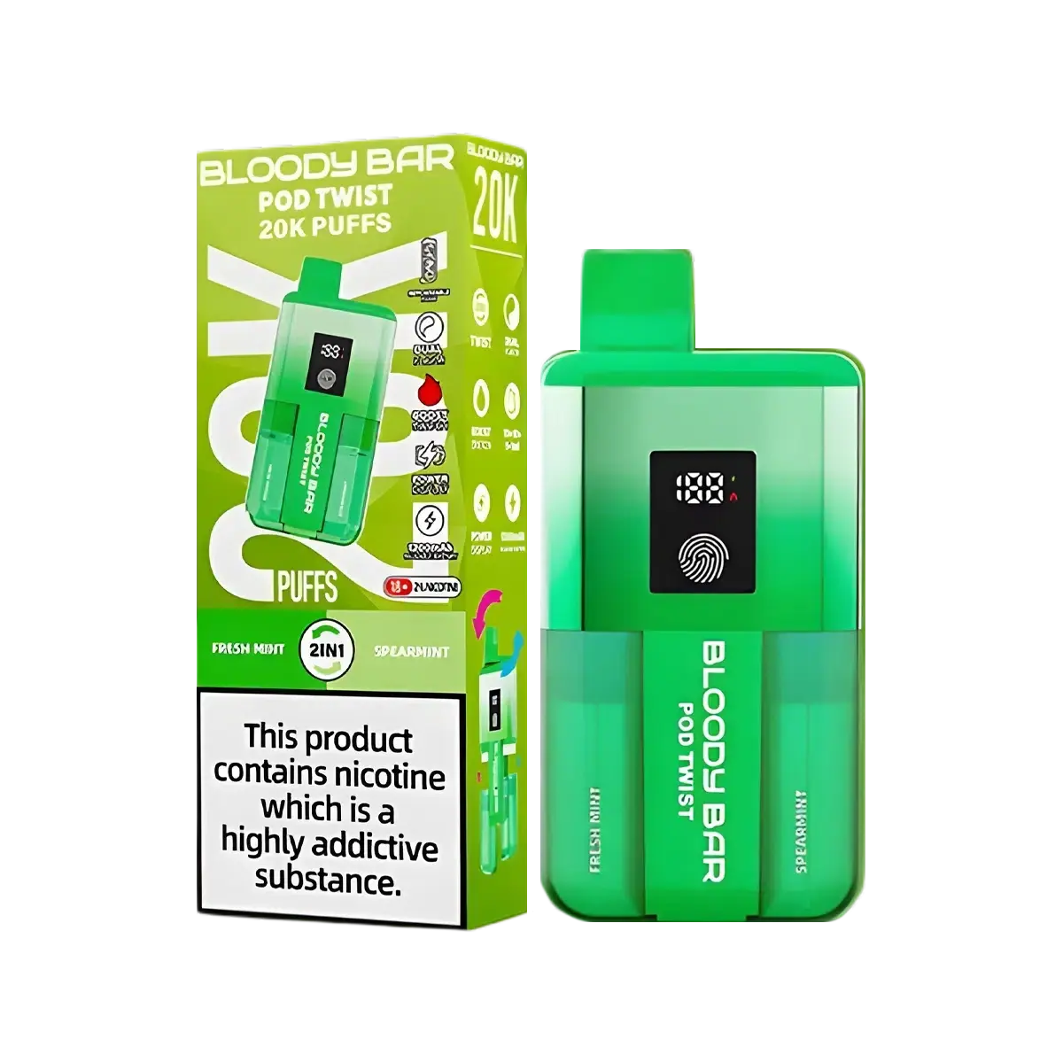 Bloody Bar Pod Twist 20K Vape Kit By Bloody Mary - Image 7