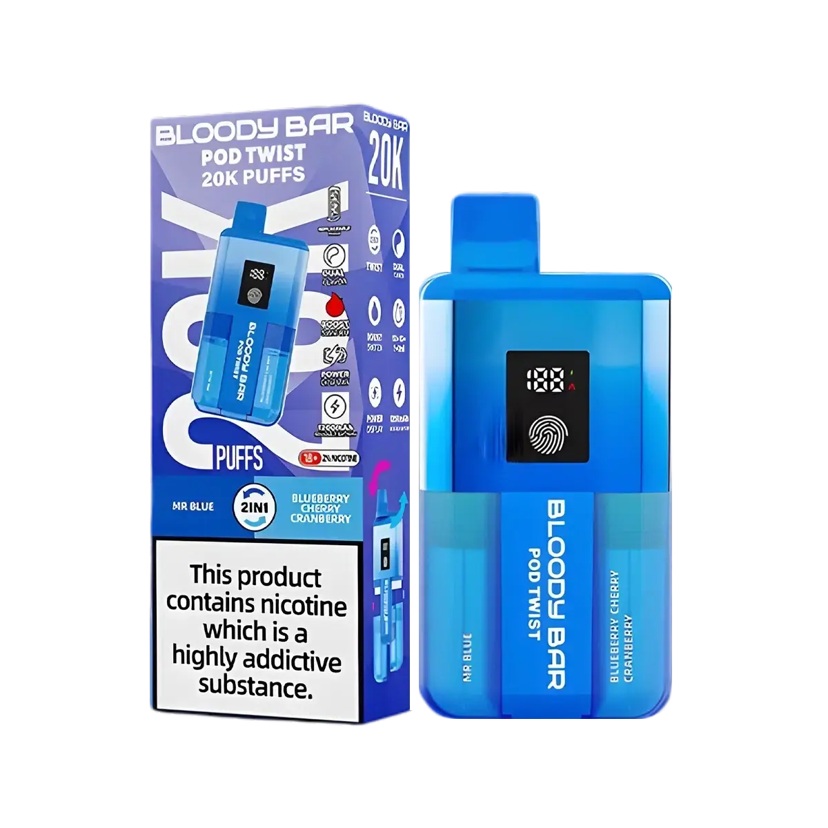 Bloody Bar Pod Twist 20K Vape Kit By Bloody Mary - Image 9