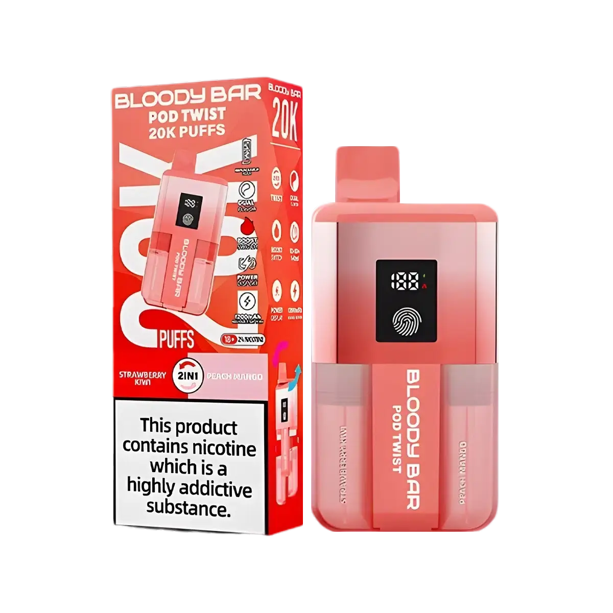 Bloody Bar Pod Twist 20K Vape Kit By Bloody Mary - Image 11