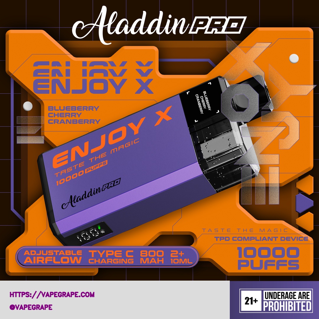 Enjoy X 10000 Puff by Aladdin Pro Disposable Vape - Image 3