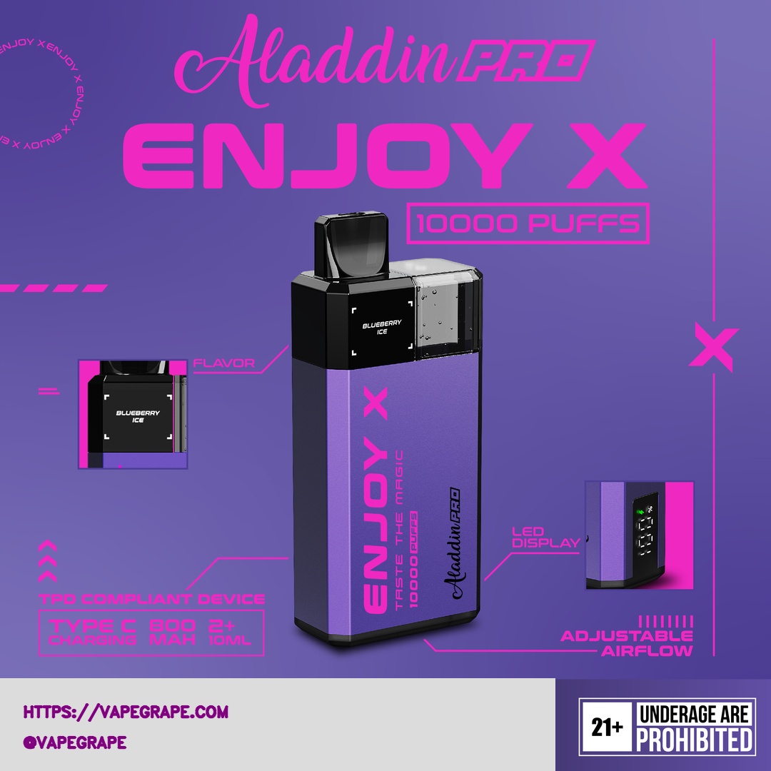 Enjoy X 10000 Puff by Aladdin Pro Disposable Vape - Image 4
