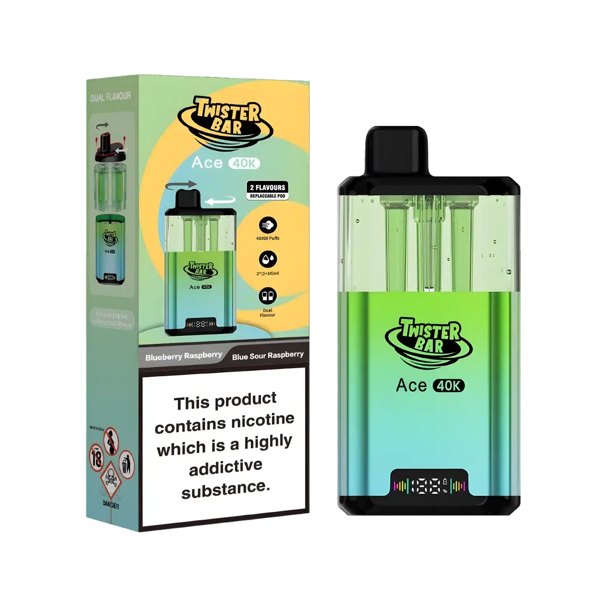 Twister Bar Ace 40K Vape Kit - Image 4