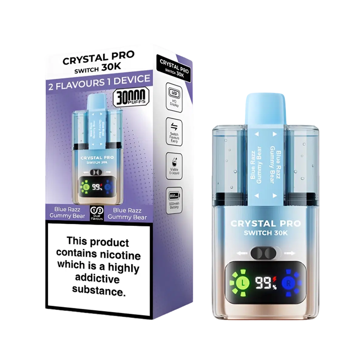 Crystal Pro 30K Switch Prefilled Vape Kit - Image 4