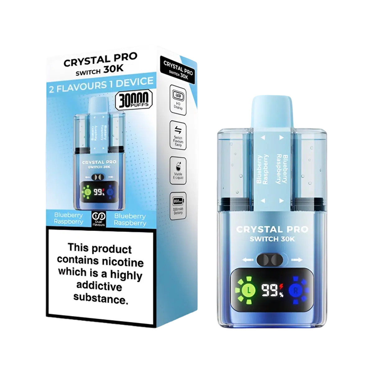 Crystal Pro 30K Switch Prefilled Vape Kit - Image 7