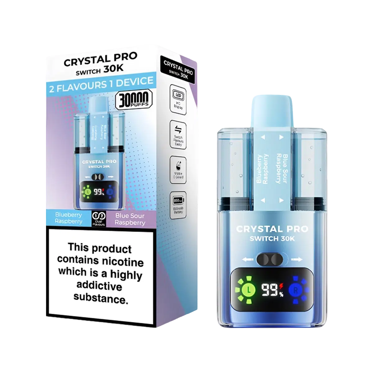 Crystal Pro 30K Switch Prefilled Vape Kit - Image 8