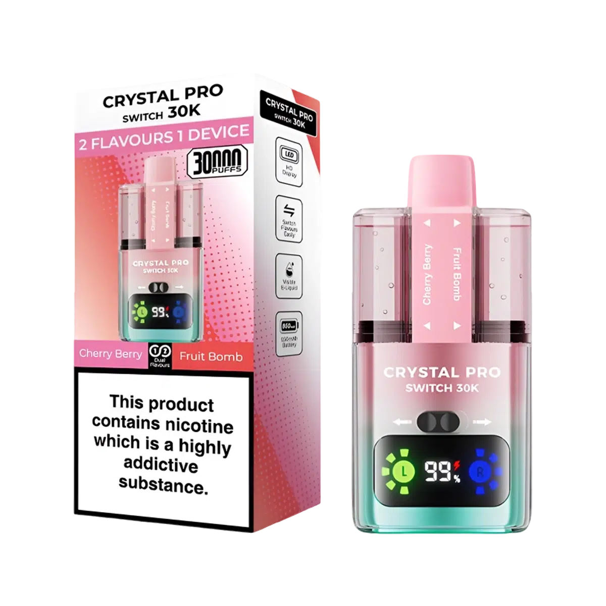 Crystal Pro 30K Switch Prefilled Vape Kit - Image 9