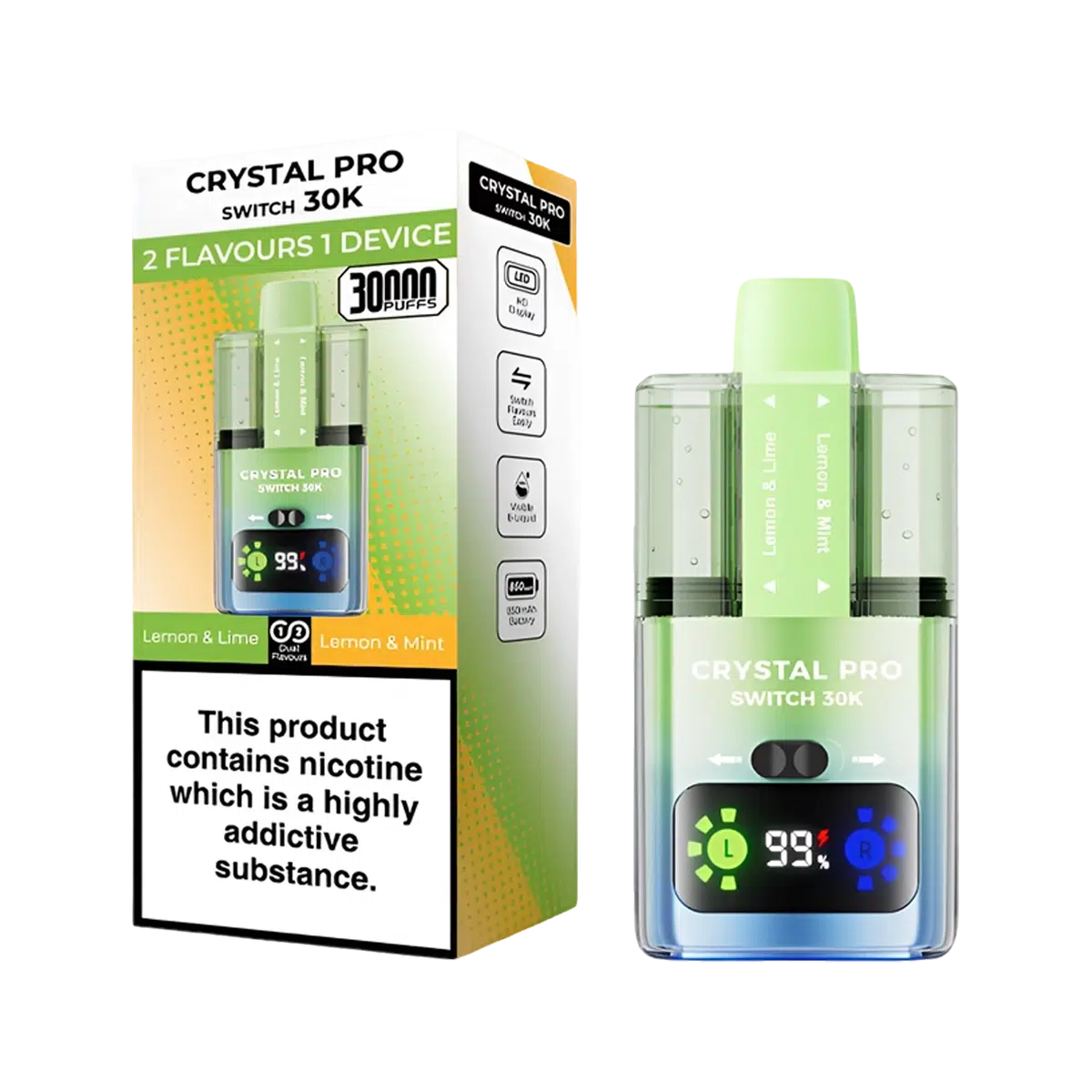 Crystal Pro 30K Switch Prefilled Vape Kit - Image 14