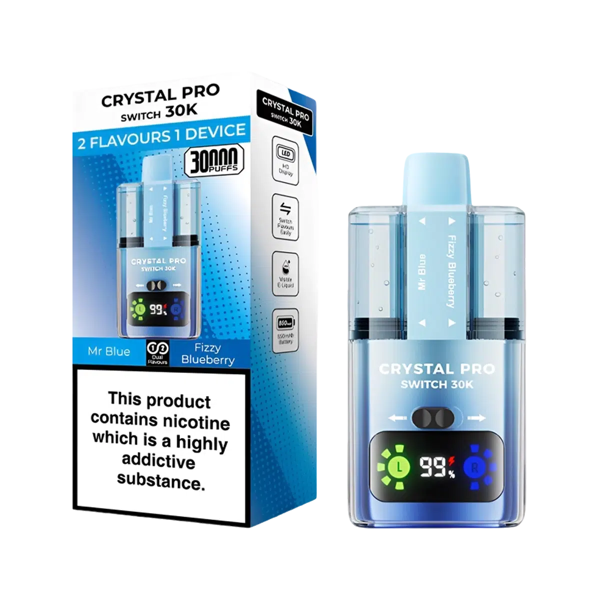 Crystal Pro 30K Switch Prefilled Vape Kit - Image 15