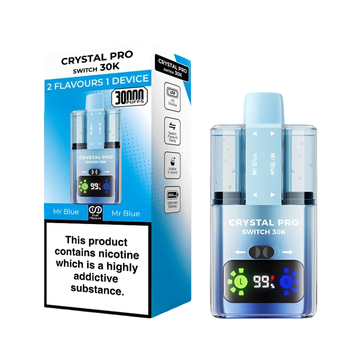 Crystal Pro 30K Switch Prefilled Vape Kit - Image 16