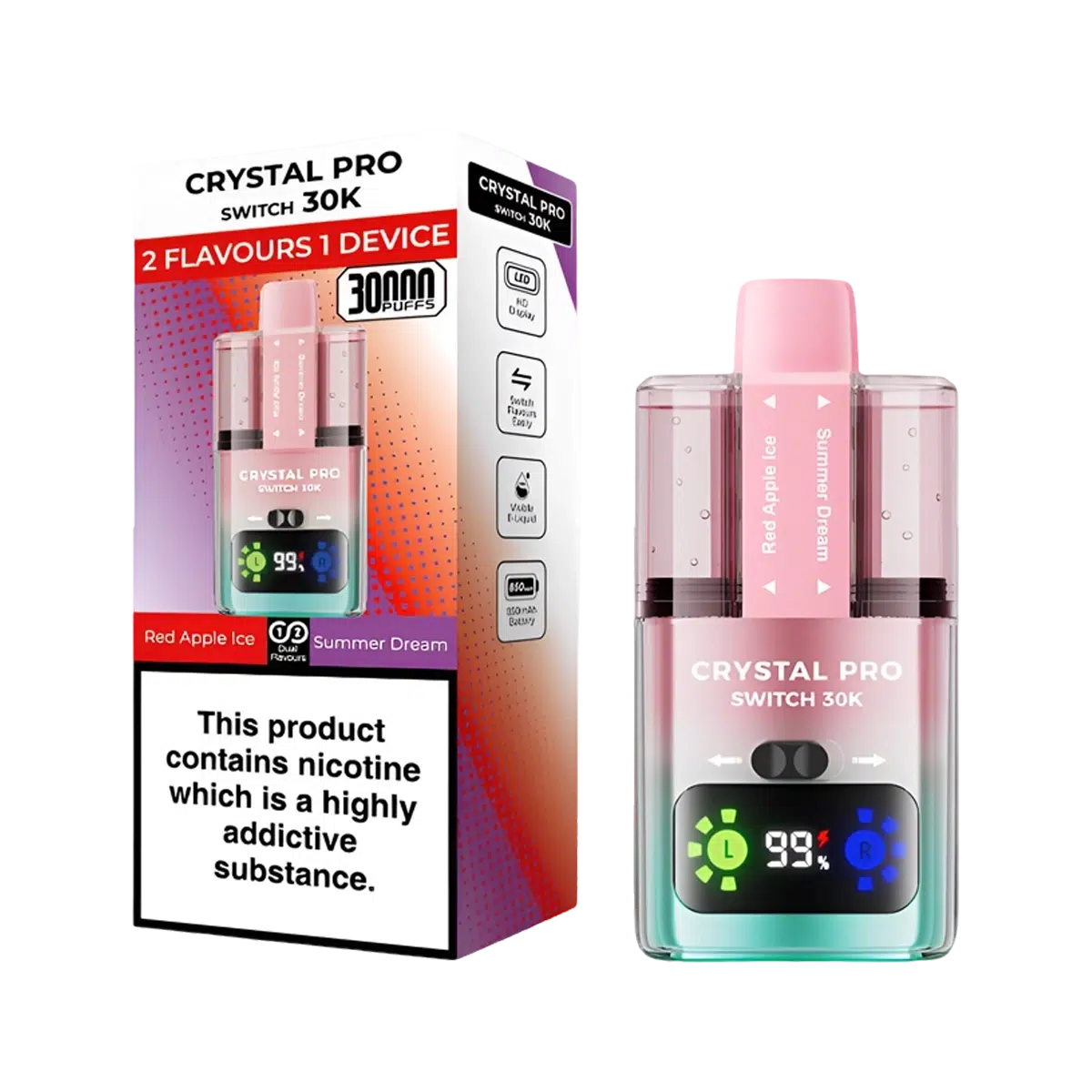 Crystal Pro 30K Switch Prefilled Vape Kit - Image 17