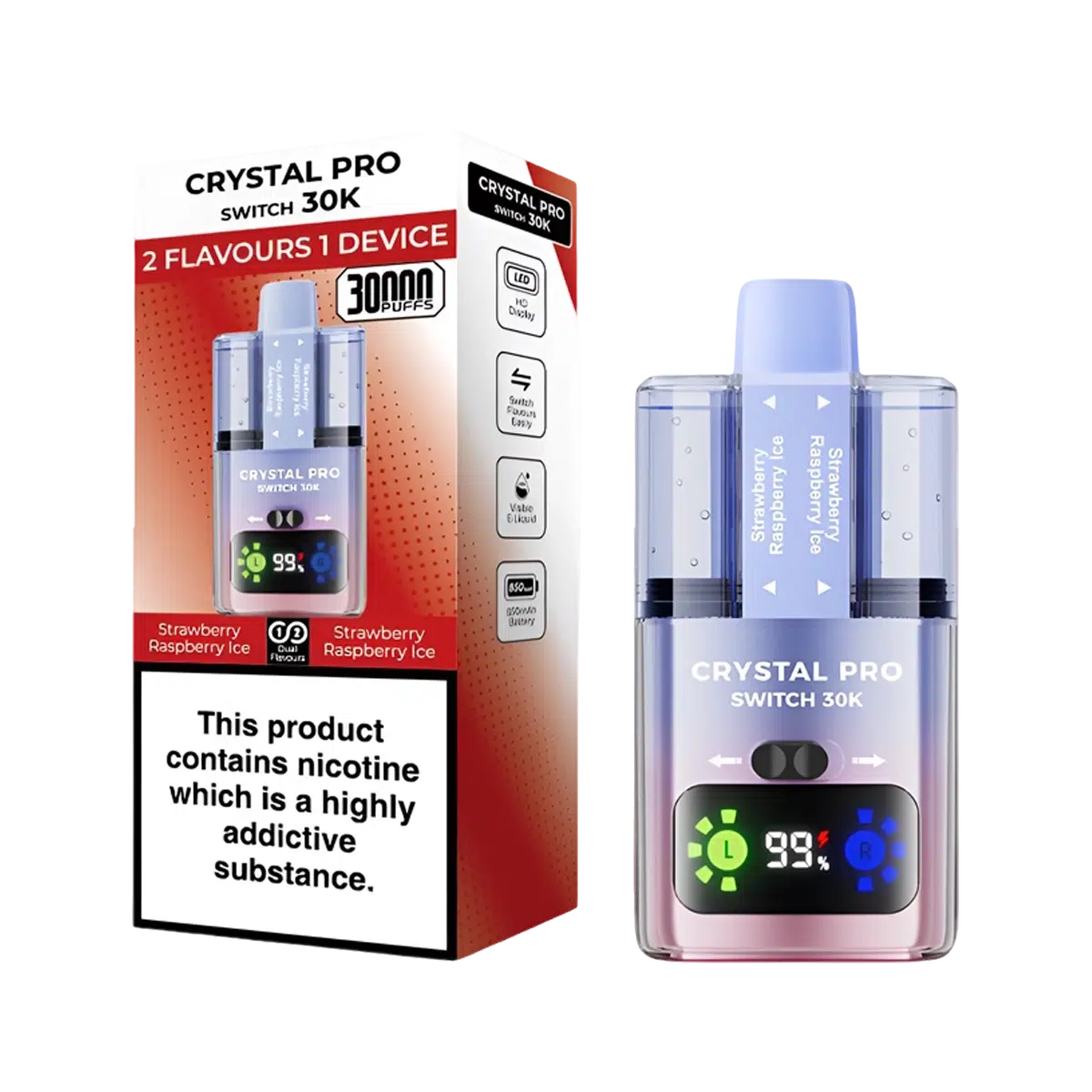 Crystal Pro 30K Switch Prefilled Vape Kit - Image 18