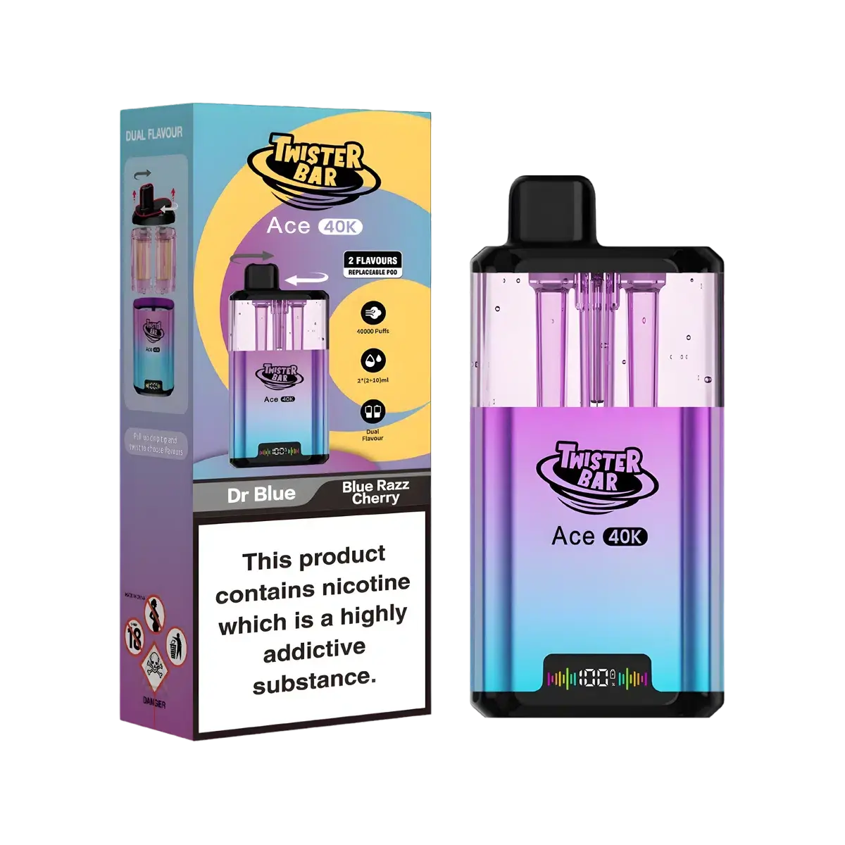 Twister Bar Ace 40K Vape Kit - Image 5