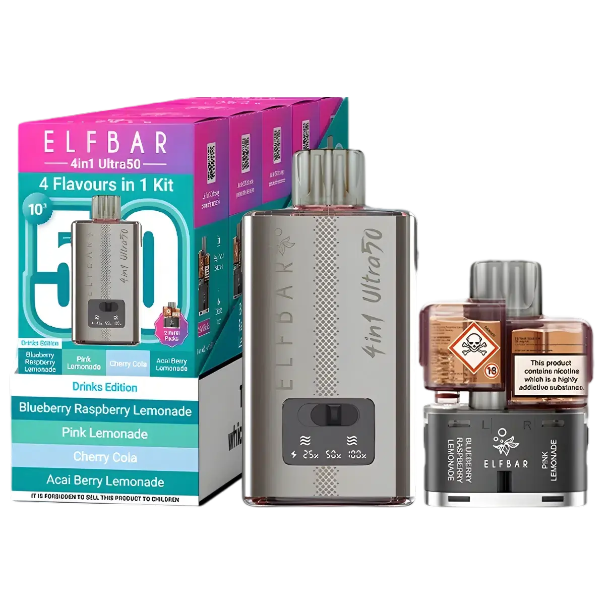 Elf Bar 4in1 Ultra50 Vape Kit - Image 4