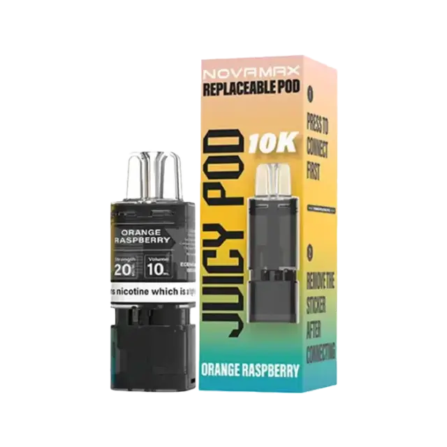 Juicy Pod Novamax 10K Prefilled Vape Pods and Refill Container