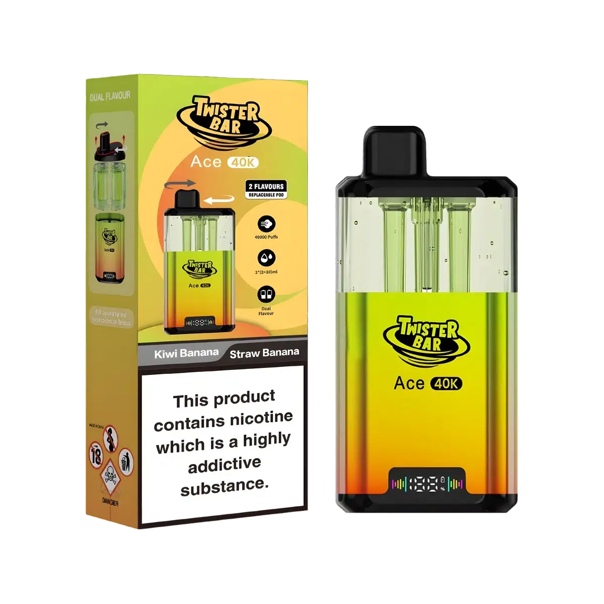 Twister Bar Ace 40K Vape Kit - Image 8