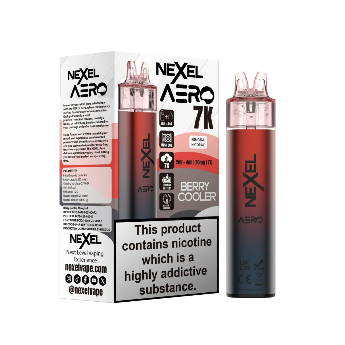 Nexel Aero 7K Vape Kit - Image 2