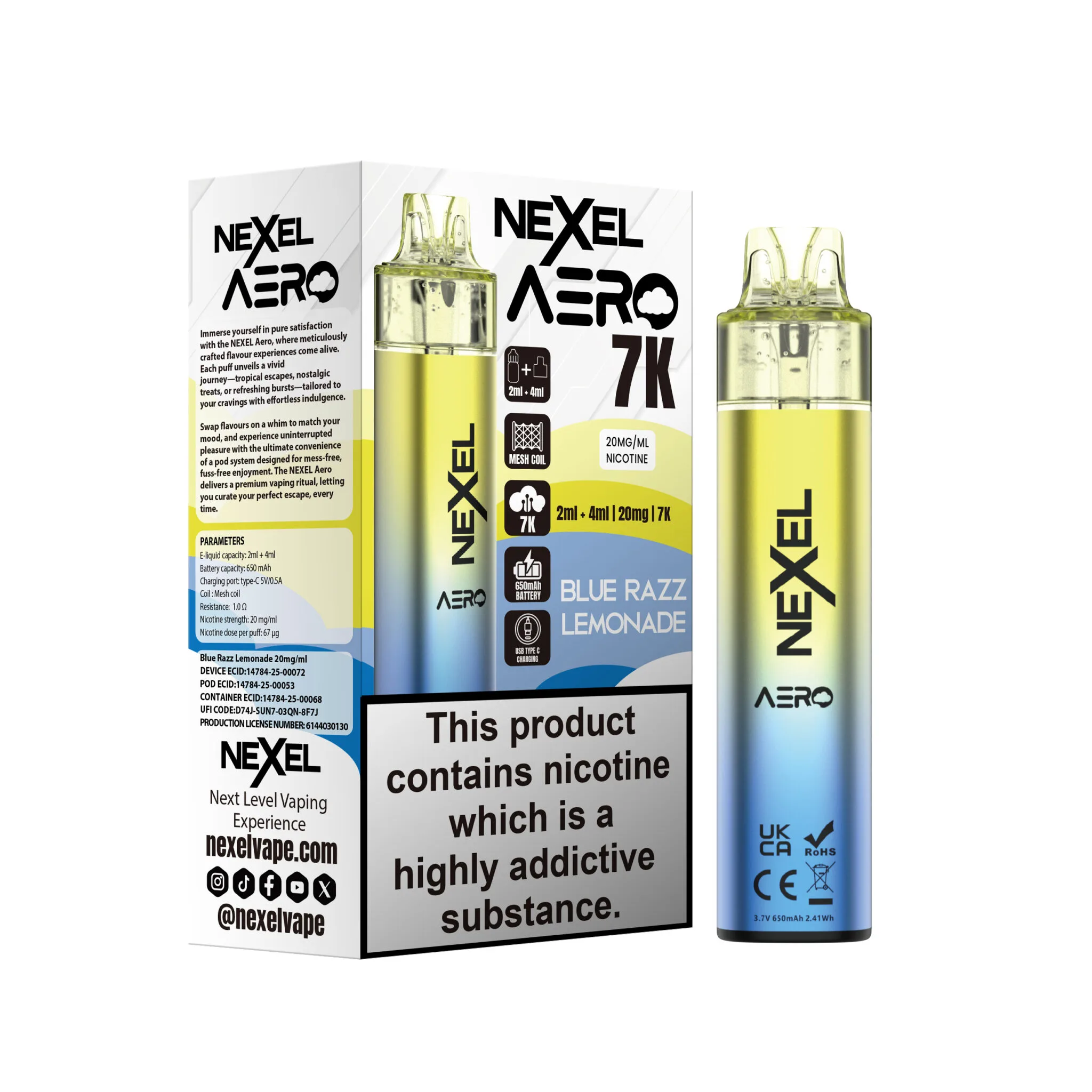 Nexel Aero 7K Vape Kit - Image 3