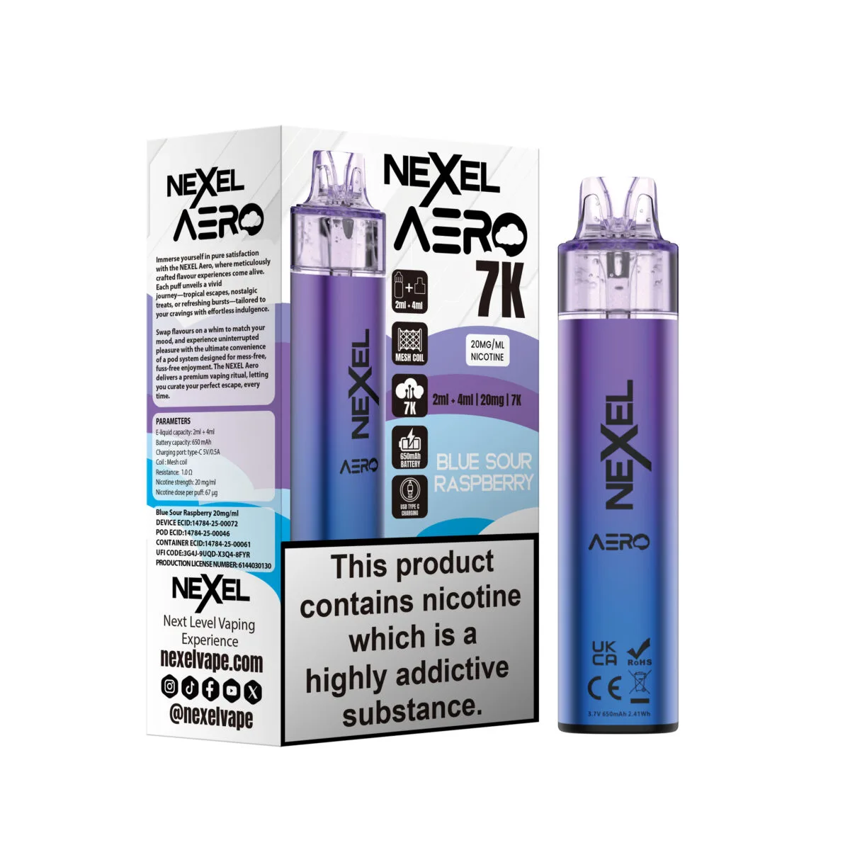 Nexel Aero 7K Vape Kit - Image 4