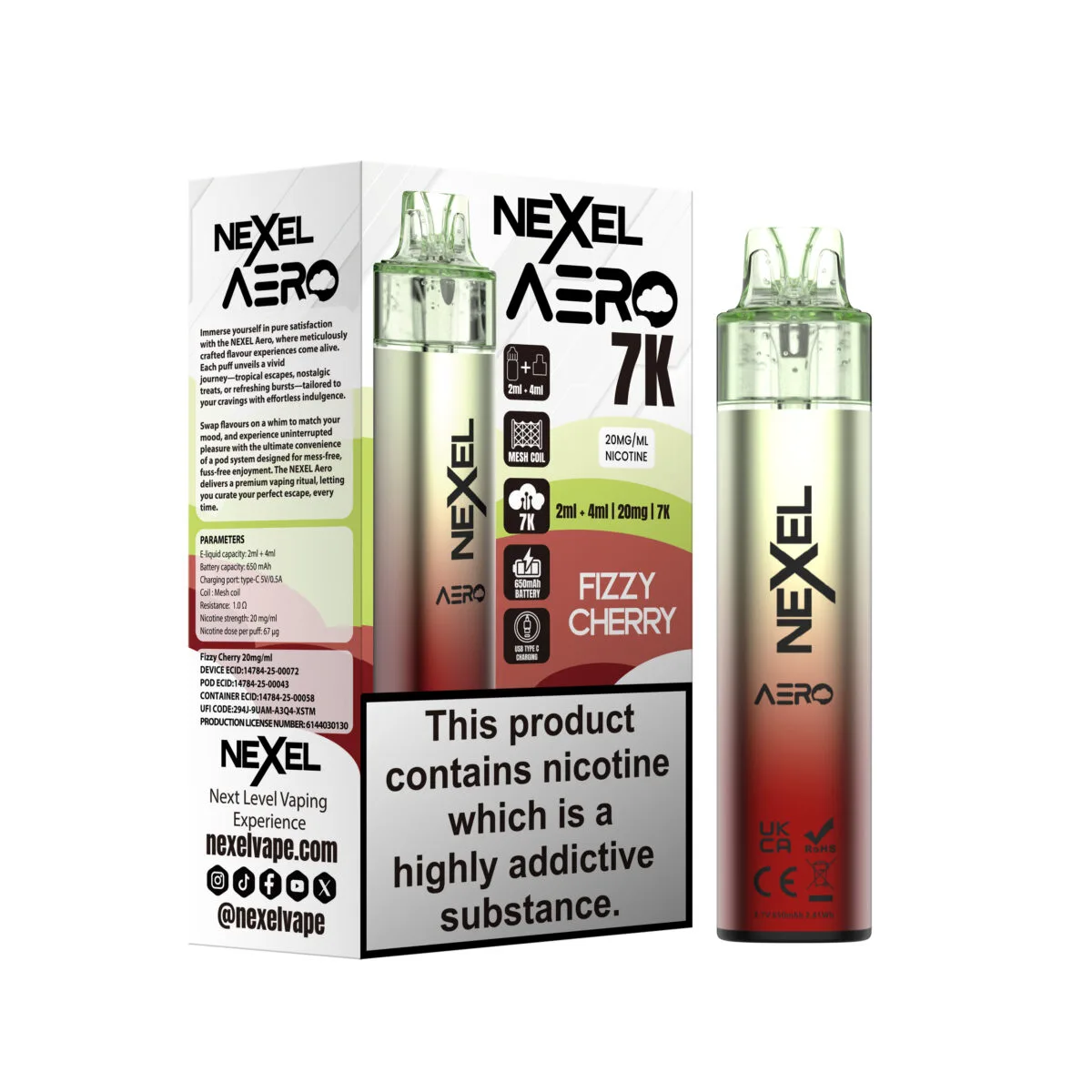 Nexel Aero 7K Vape Kit - Image 5