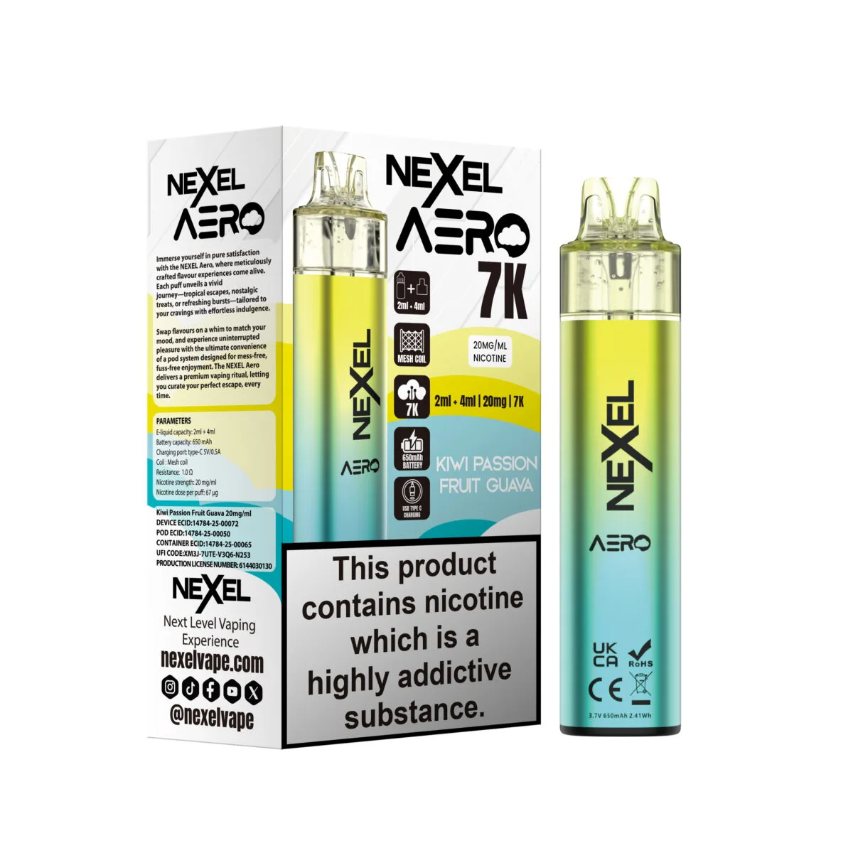 Nexel Aero 7K Vape Kit - Image 8