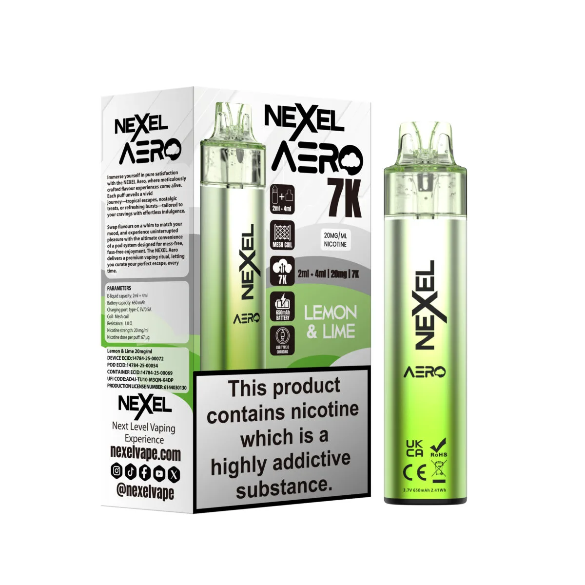 Nexel Aero 7K Vape Kit - Image 9