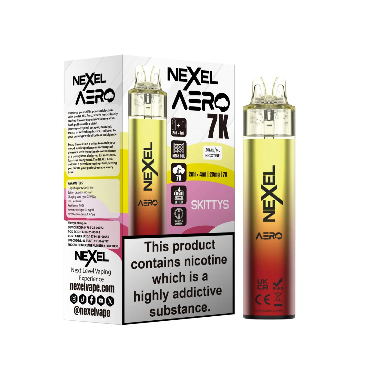 Nexel Aero 7K Vape Kit - Image 12