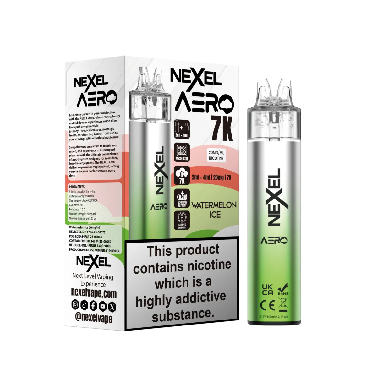 Nexel Aero 7K Vape Kit - Image 14