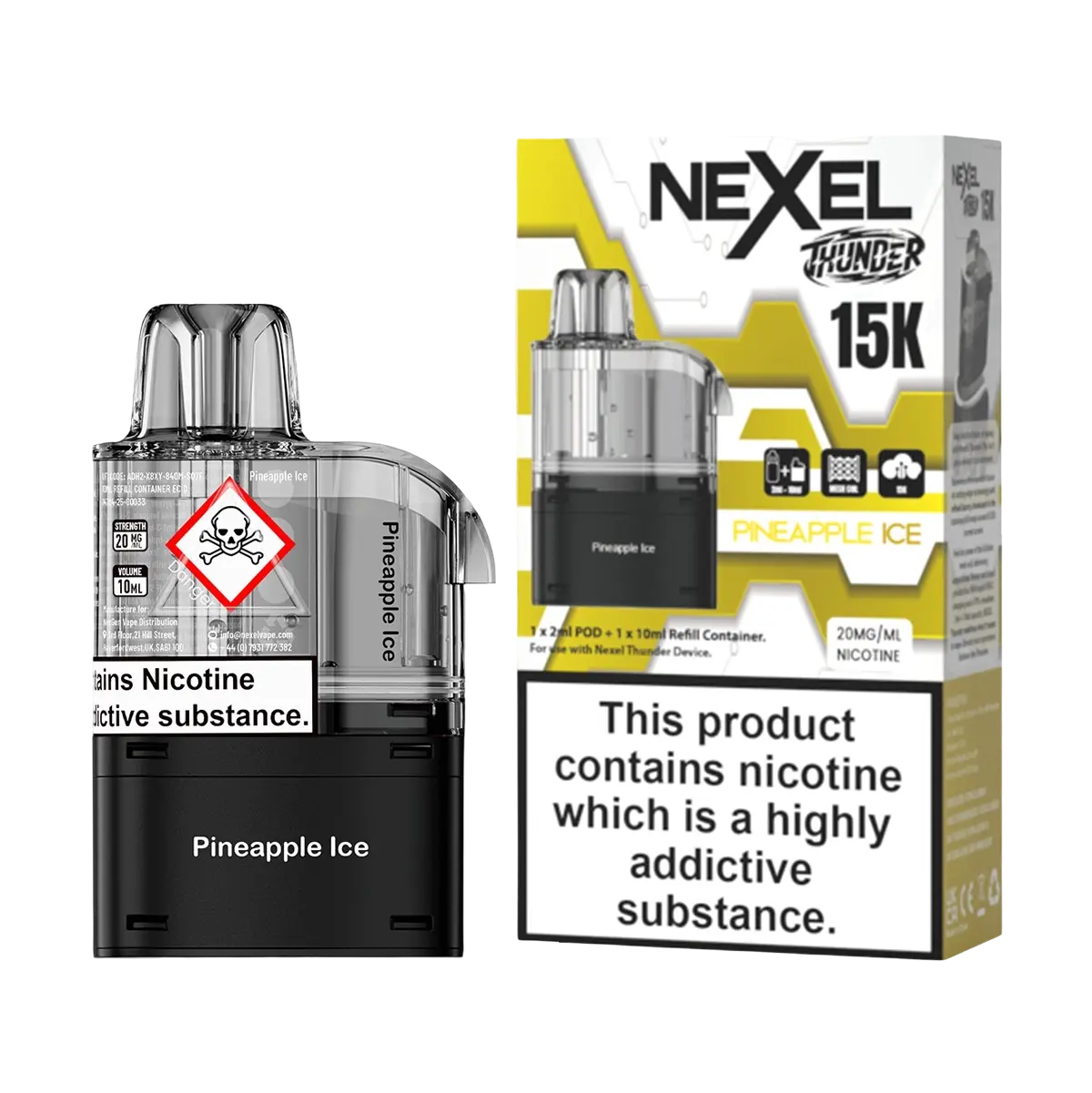 Nexel Thunder 15K Prefilled Pods and Refill Containers