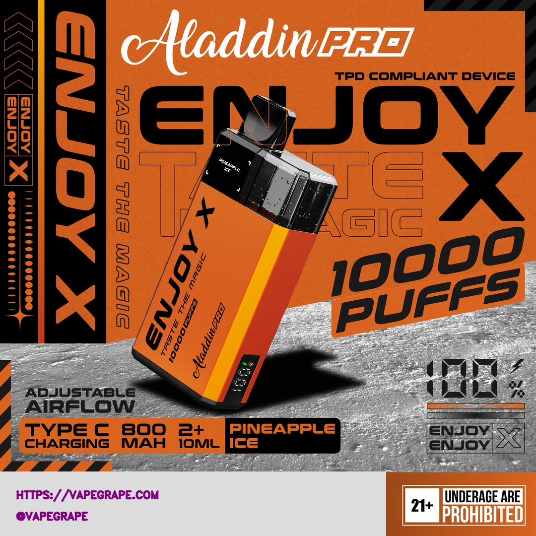 Enjoy X 10000 Puff by Aladdin Pro Disposable Vape - Image 14