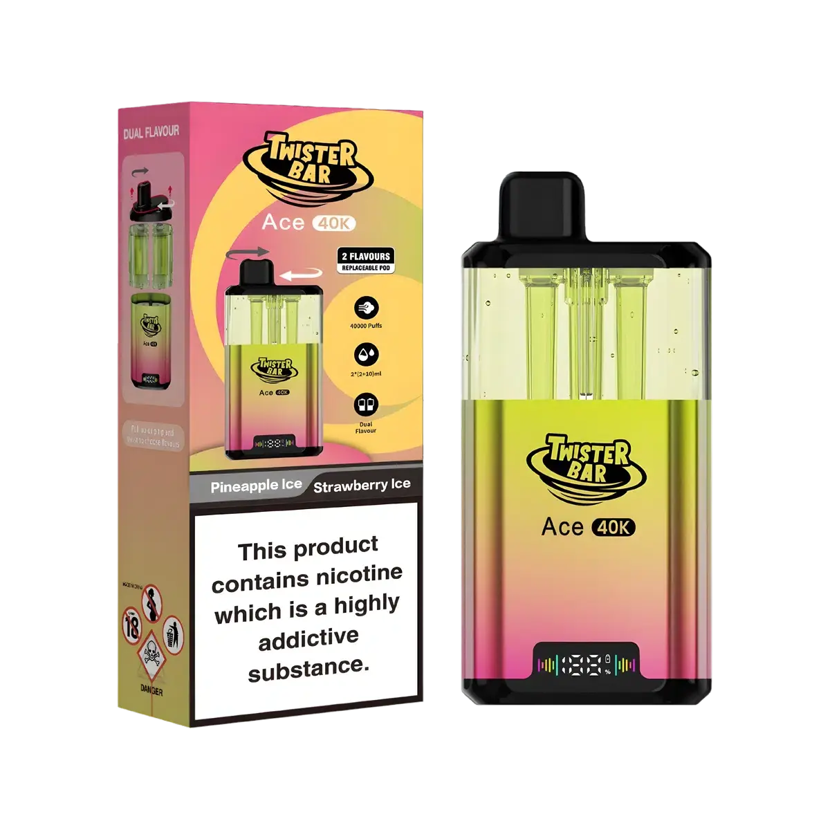 Twister Bar Ace 40K Vape Kit - Image 10
