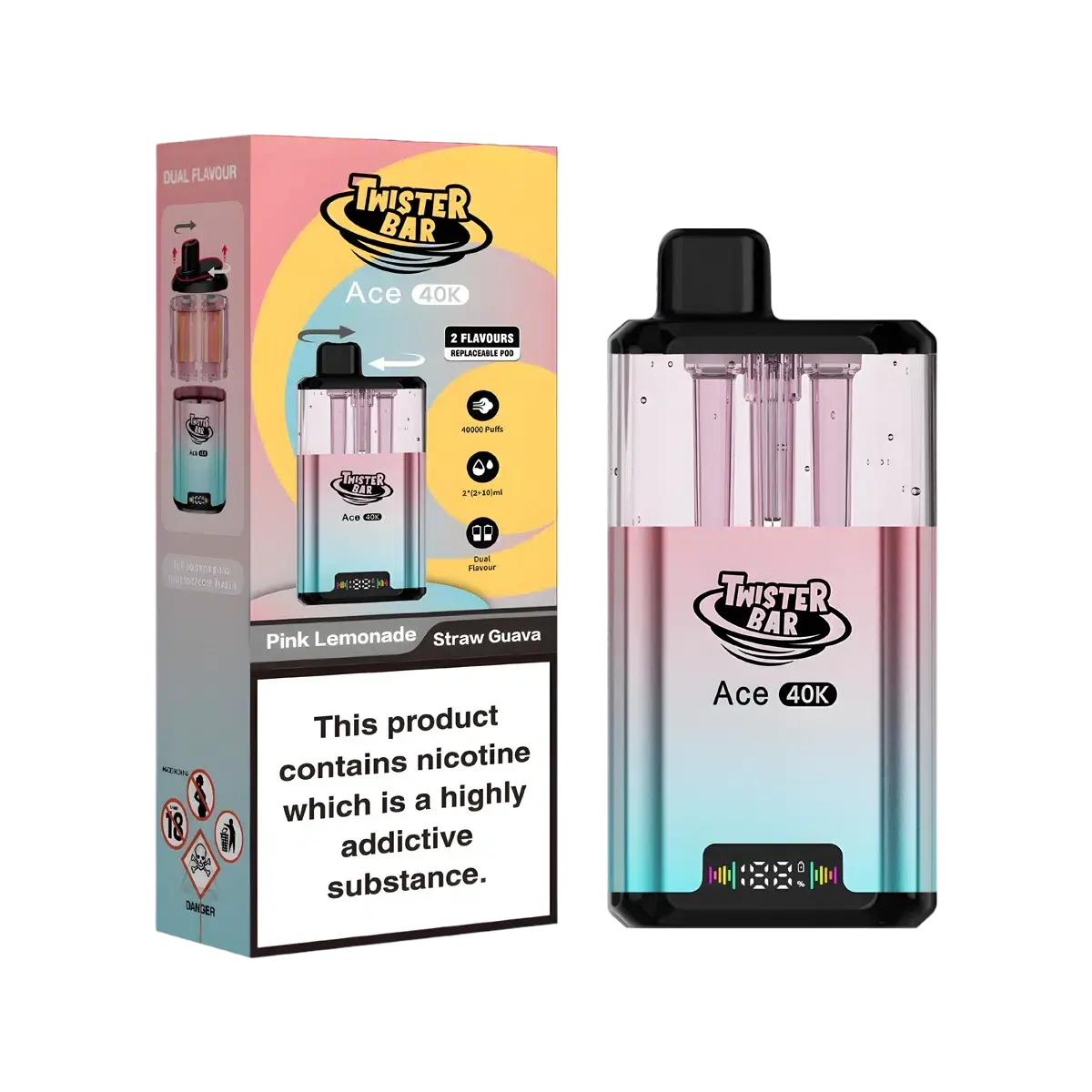 Twister Bar Ace 40K Vape Kit - Image 11